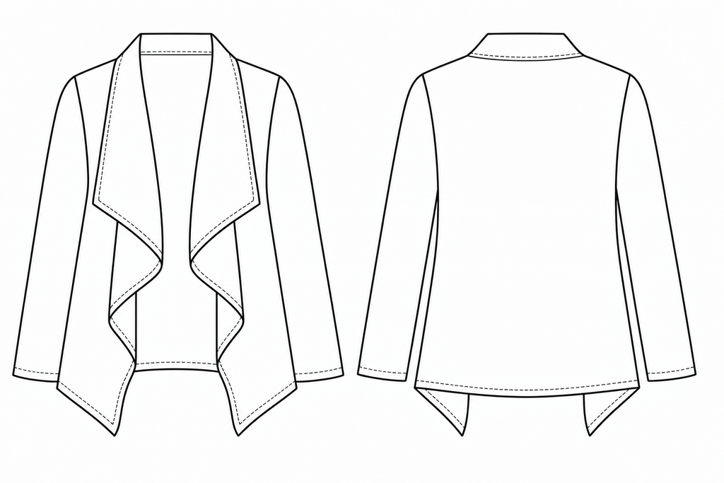 Tito Waterfall Jacket Sewing Pattern