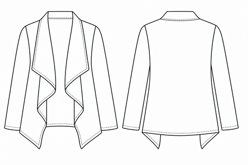 Tito Waterfall Jacket Sewing Pattern